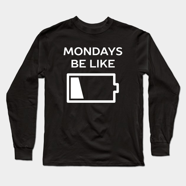 I Hate Mondays Introvert Long Sleeve T-Shirt by ArfsurdArt